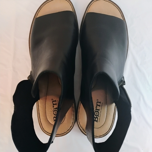 Black Leather BØRN Women Shoes - Picture 3 of 3